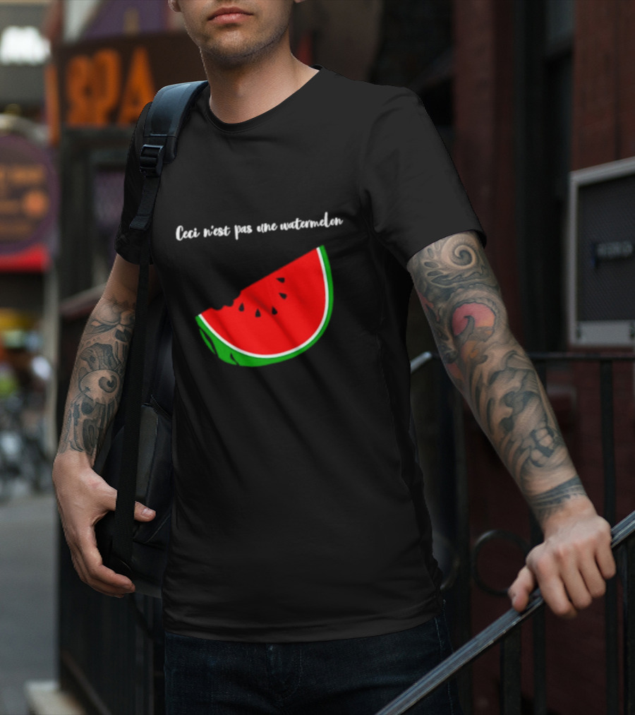 Ceci N’est Pas Une Watermelon Slice Magritte T-Shirt