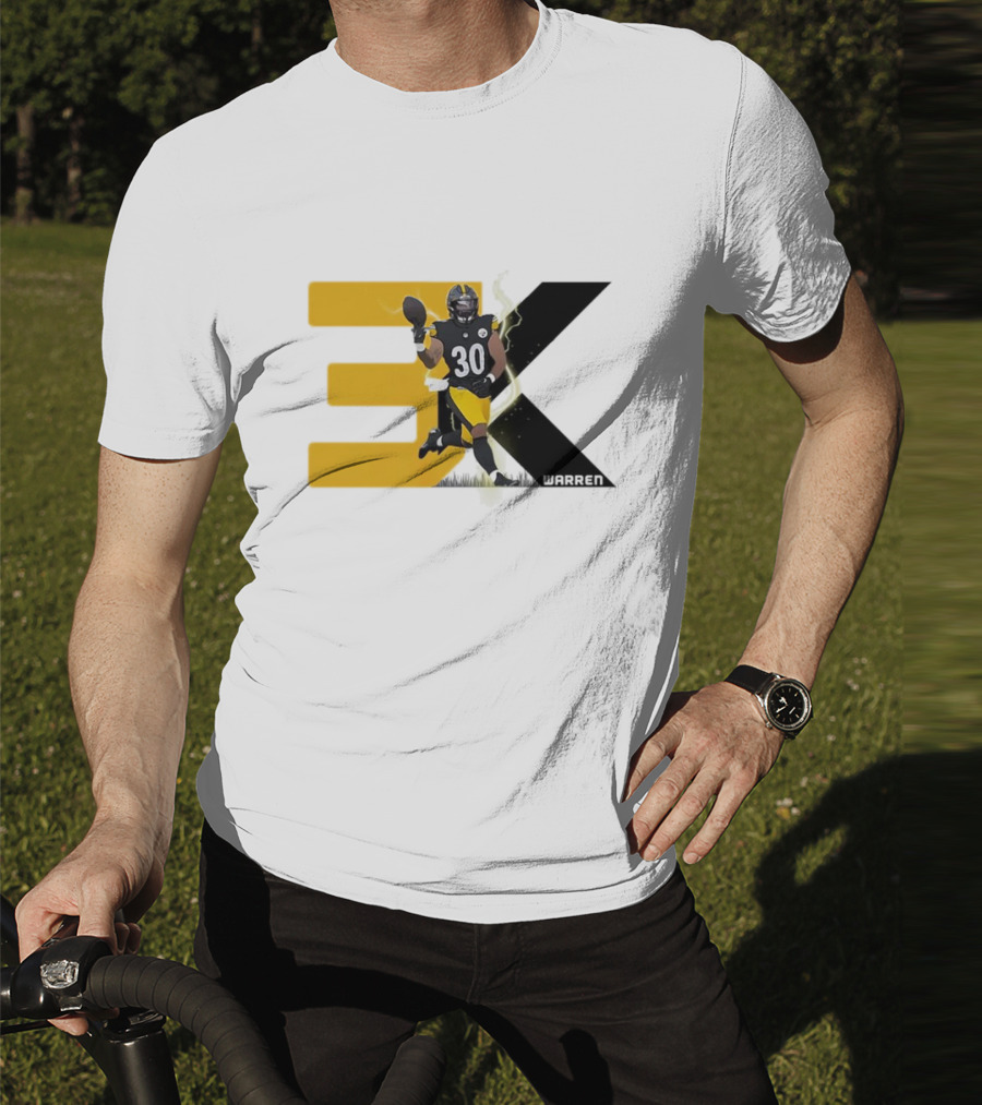 Jaylen Warren 3K 30 Pittsburgh Steelers T-Shirt