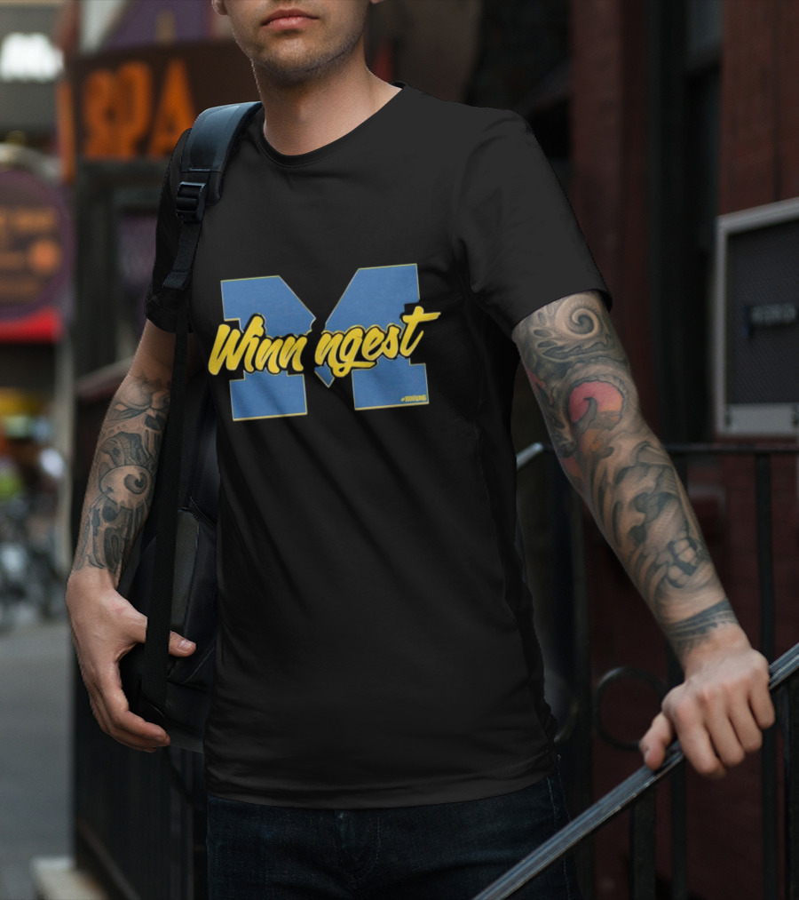 Michigan Wolverines Winningest Block M T-Shirt