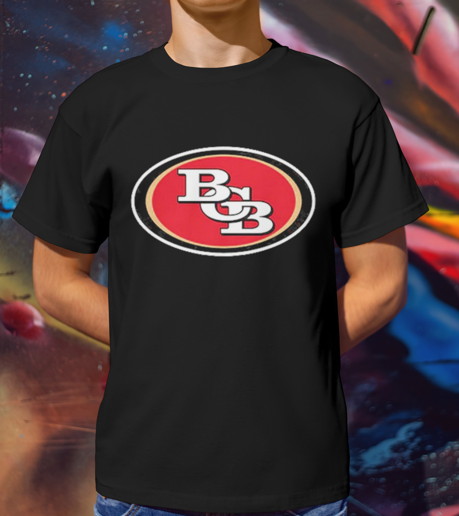 San Francisco 49ers BCB Initials Red Oval T-Shirt