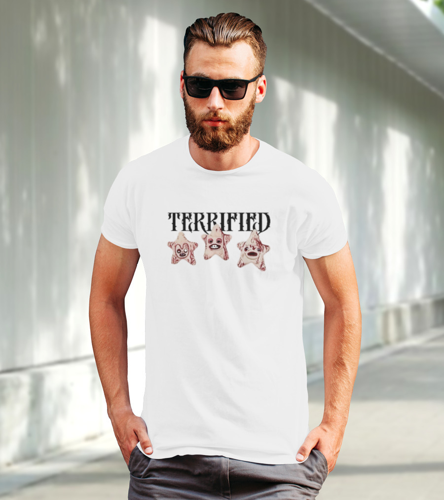 Terrified Three Stars Faces T-Shirt