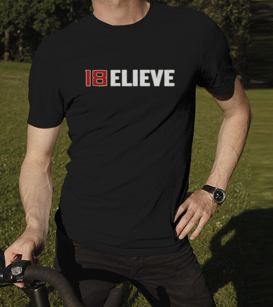 Jordan Travis 18 Believe Football Motivation T-Shirt