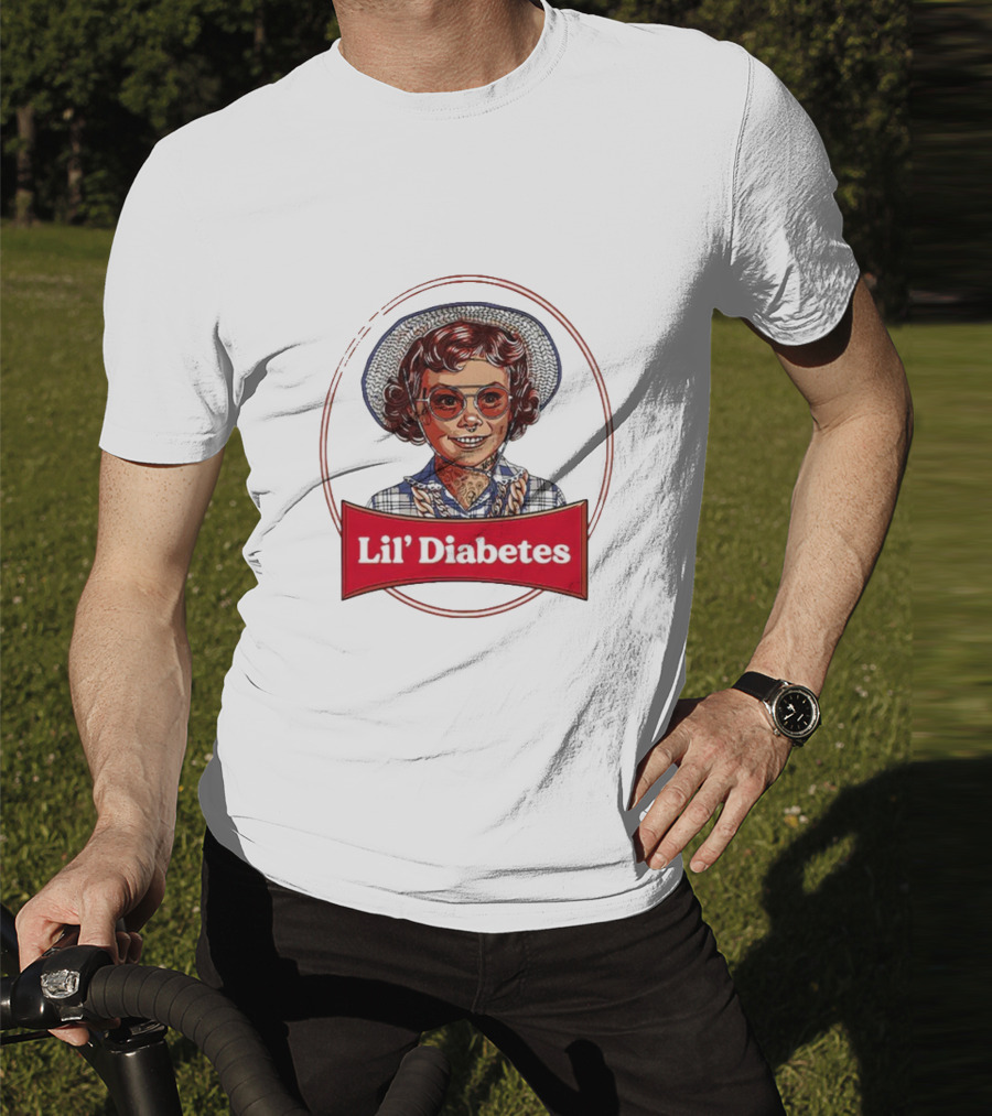 Lil’ Diabetes Retro Kid With Hat And Glasses T-Shirt