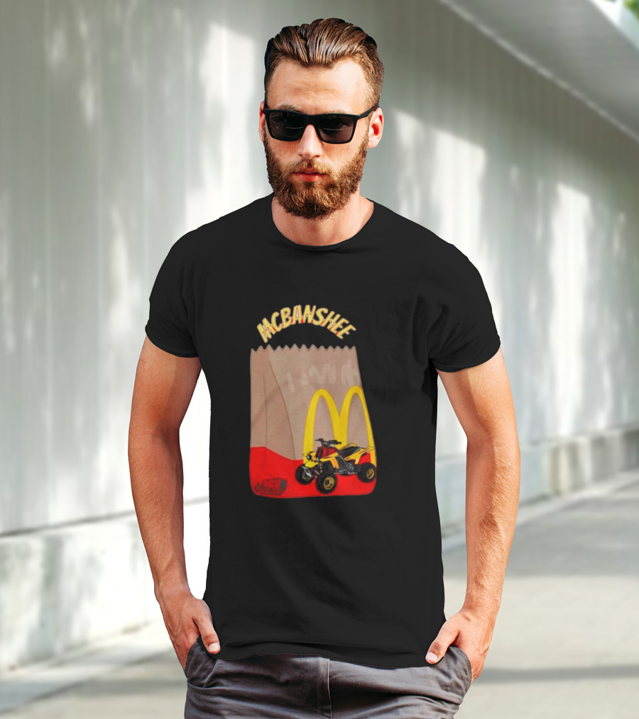 MCBANSHEE Logo Bag With Yellow Quad Bike And McDonald's Arches T-Shirt