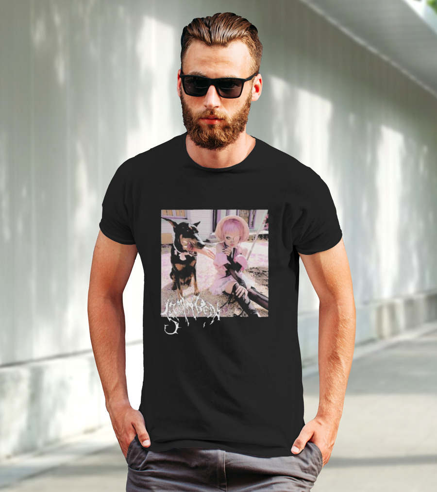 Jazmin Bean Yandere Aesthetic Pink Wig Dog T-Shirt