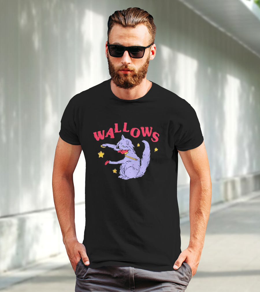 Wallows Cat Fiddle With Stars T-Shirt