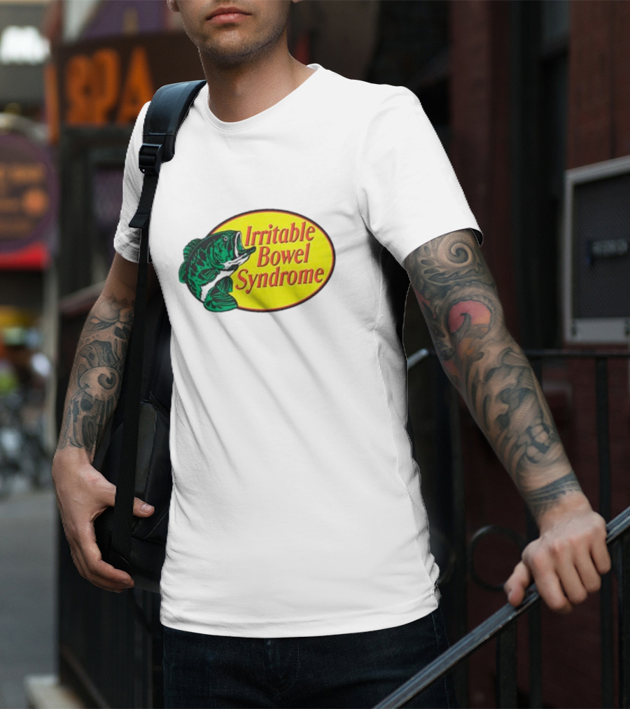 Irritable Bowel Syndrome Bass Fish T-Shirt