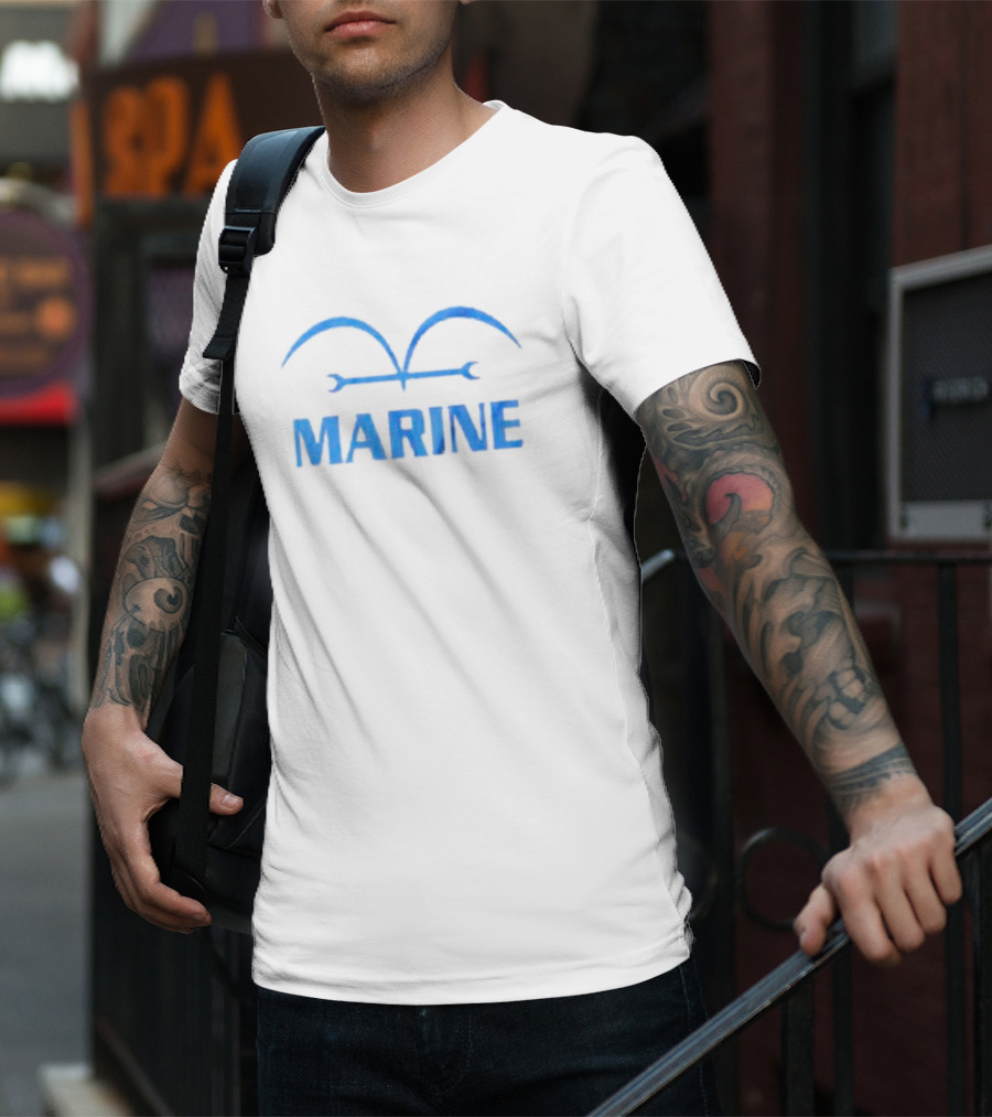One Piece Marine Insignia Blue T-Shirt