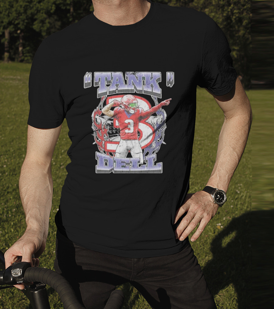 TANK Dell 3 Houston Texans Football Athlete T-Shirt