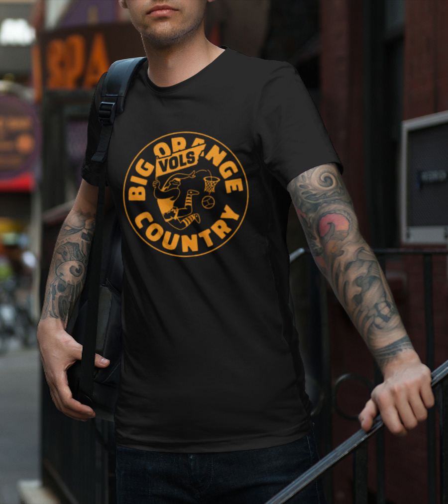 Big Orange Country Vols Vintage Basketball T-Shirt