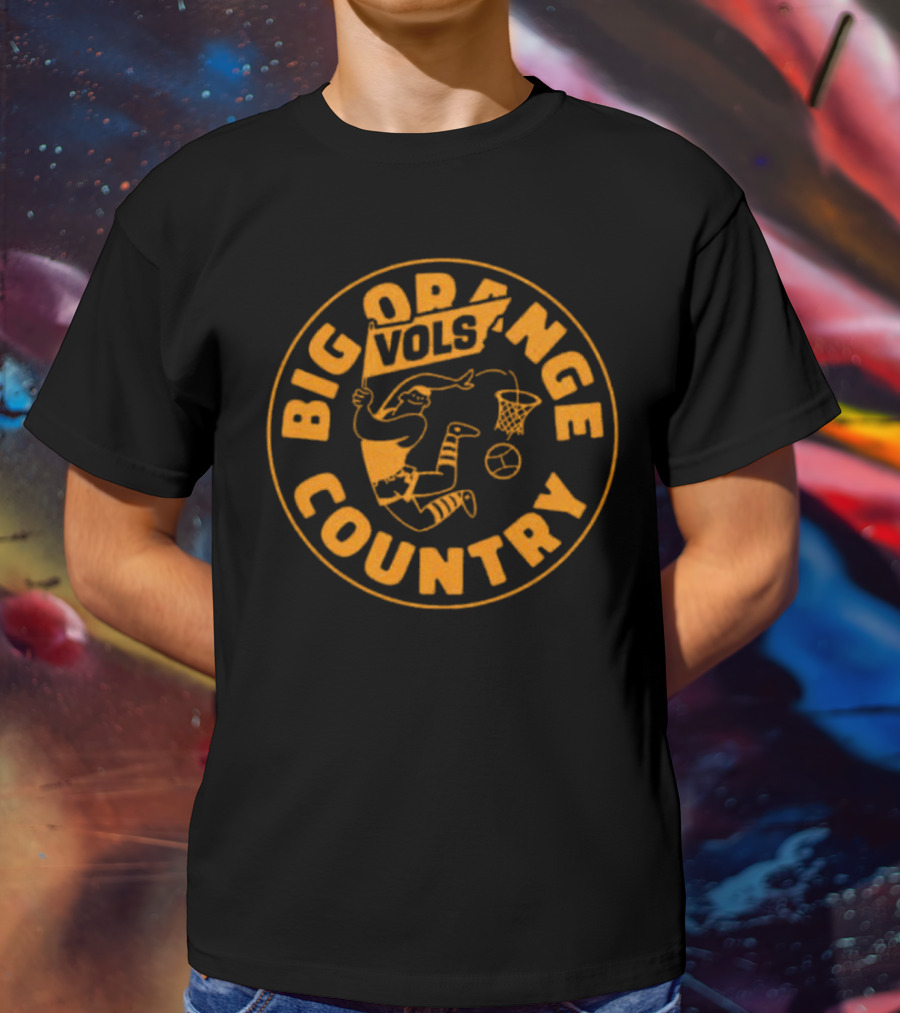 Big Orange Country Vols Vintage Basketball T-Shirt