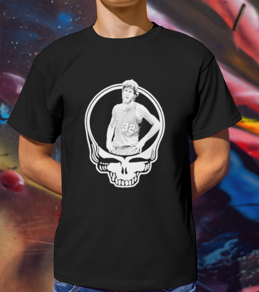 Bill Walton Grateful Dead Basketball Skull T-Shirt