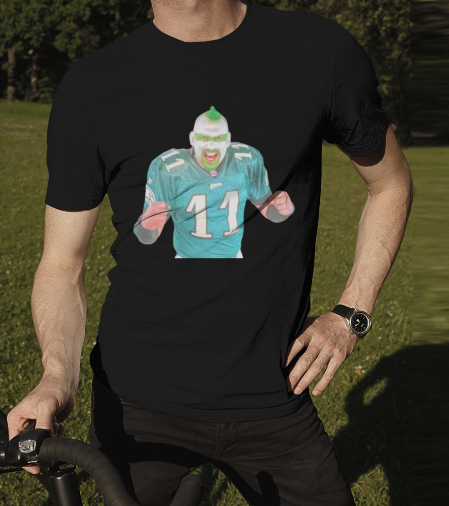 Jamie Pagliei The Philly Sports Fanatic In Eagles Jersey 11 T-Shirt