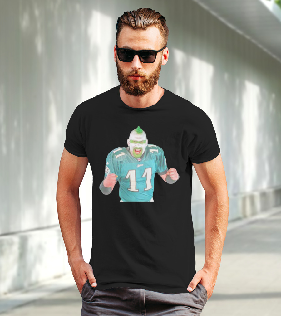 Jamie Pagliei The Philly Sports Fanatic In Eagles Jersey 11 T-Shirt