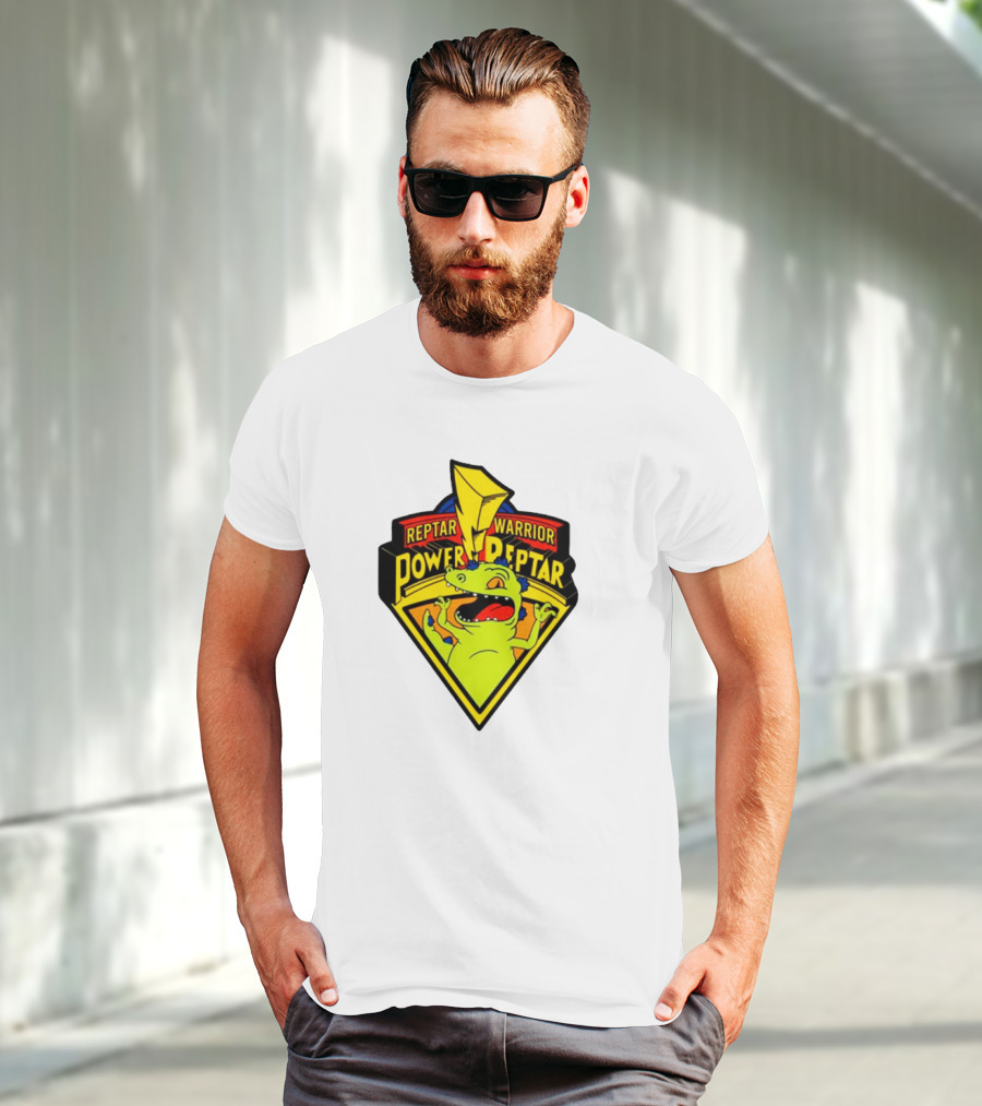 Reptar Warrior Power Peptar Rugrats Dinosaur Lightning Roar T-Shirt