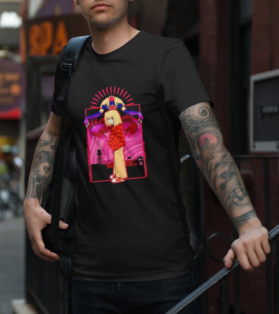 Rory Soul Survivor Animation Character With Oversized Hoodie And Cosmic Creature T-Shirt