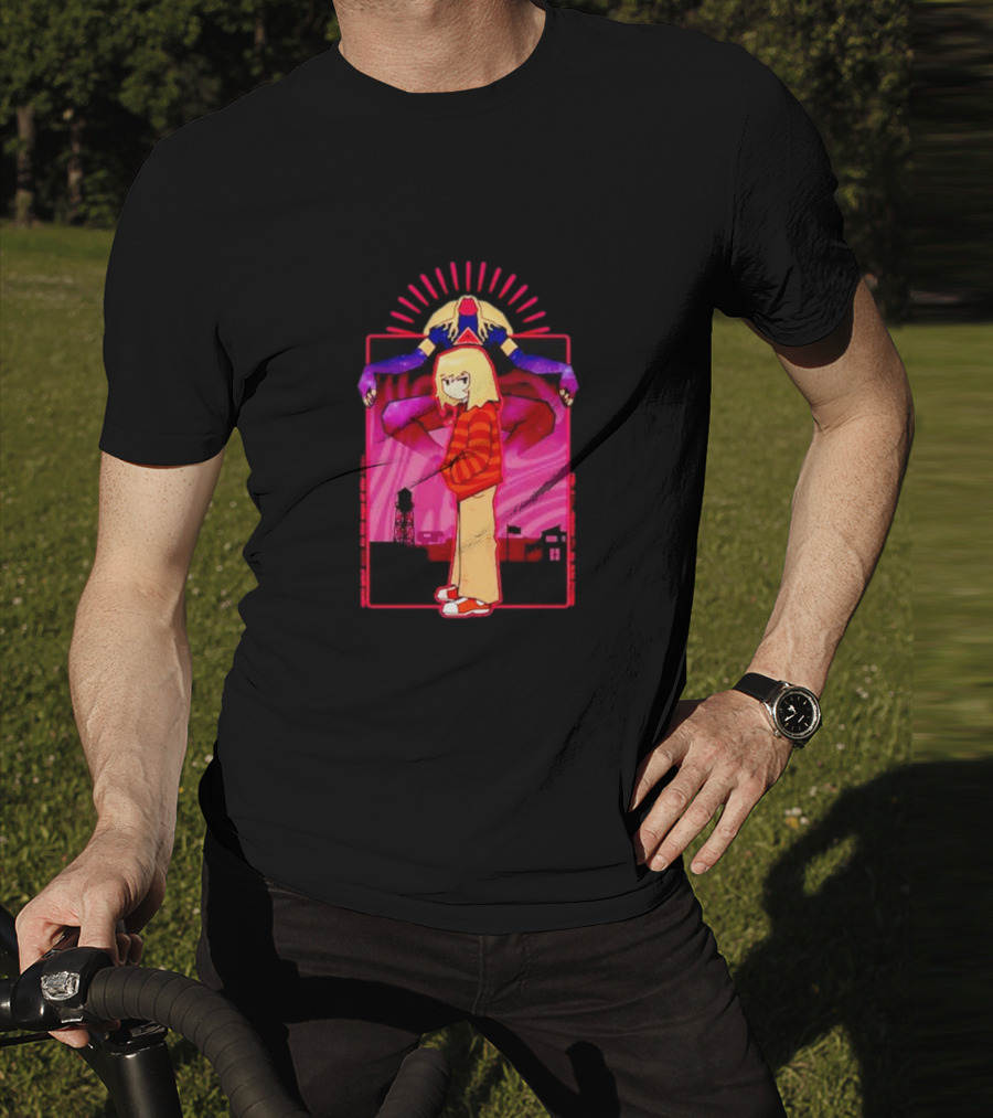 Rory Soul Survivor Animation Character With Oversized Hoodie And Cosmic Creature T-Shirt