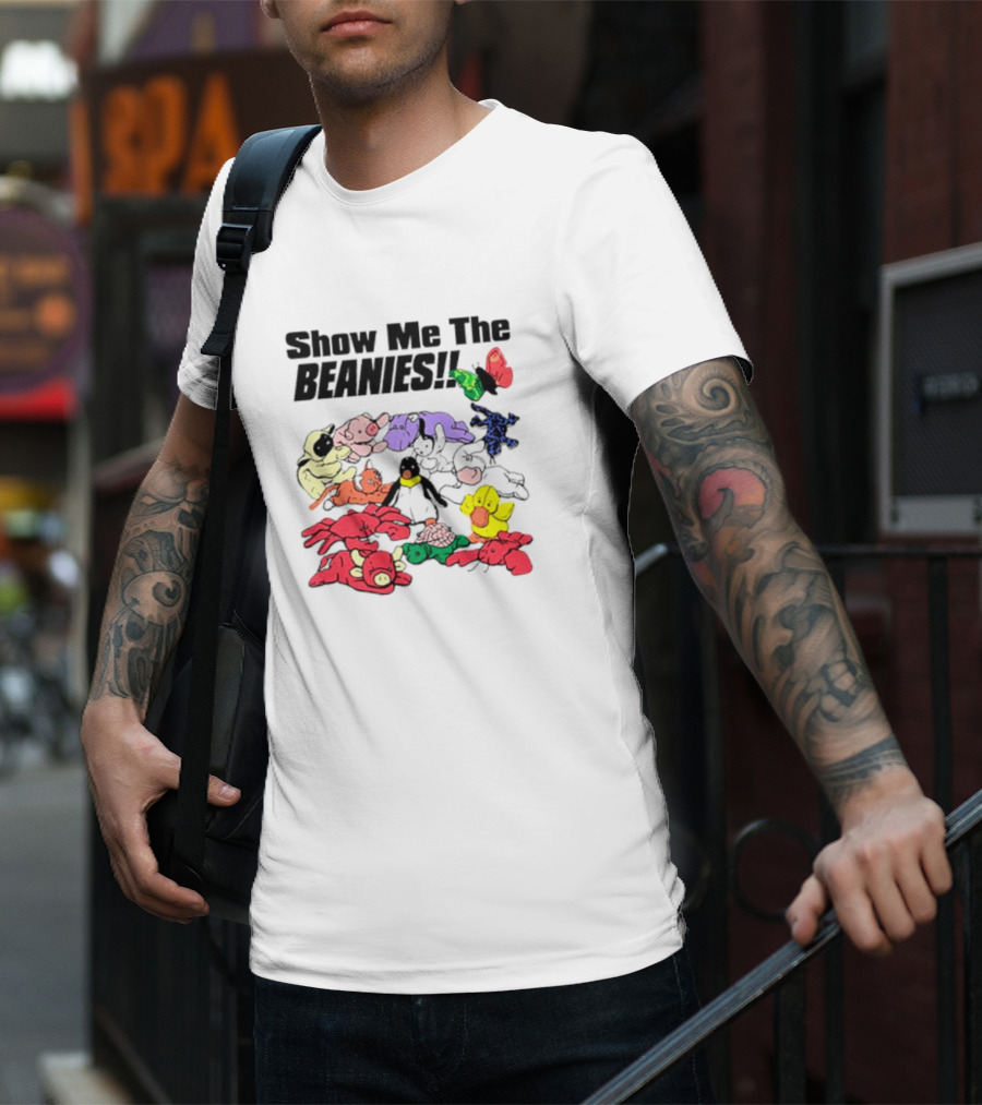 Show Me The Beanies Colorful Toy Collection T-Shirt