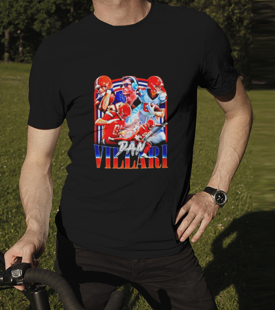 Syracuse University Dan Villari Football Action Collage T-Shirt