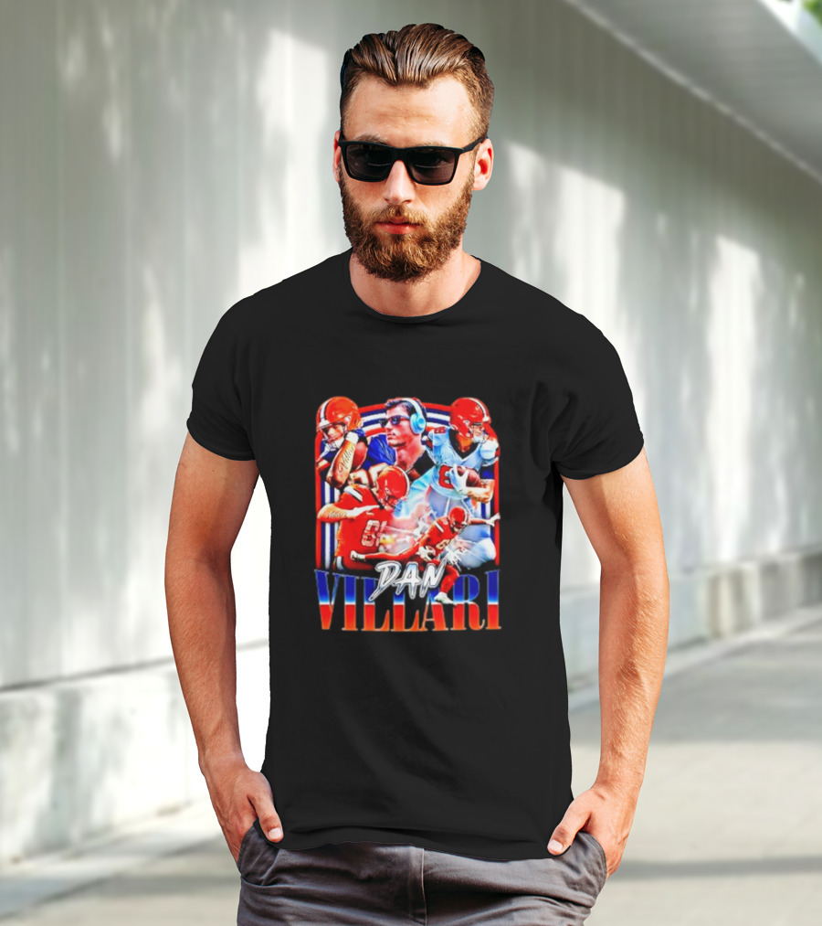 Syracuse University Dan Villari Football Action Collage T-Shirt