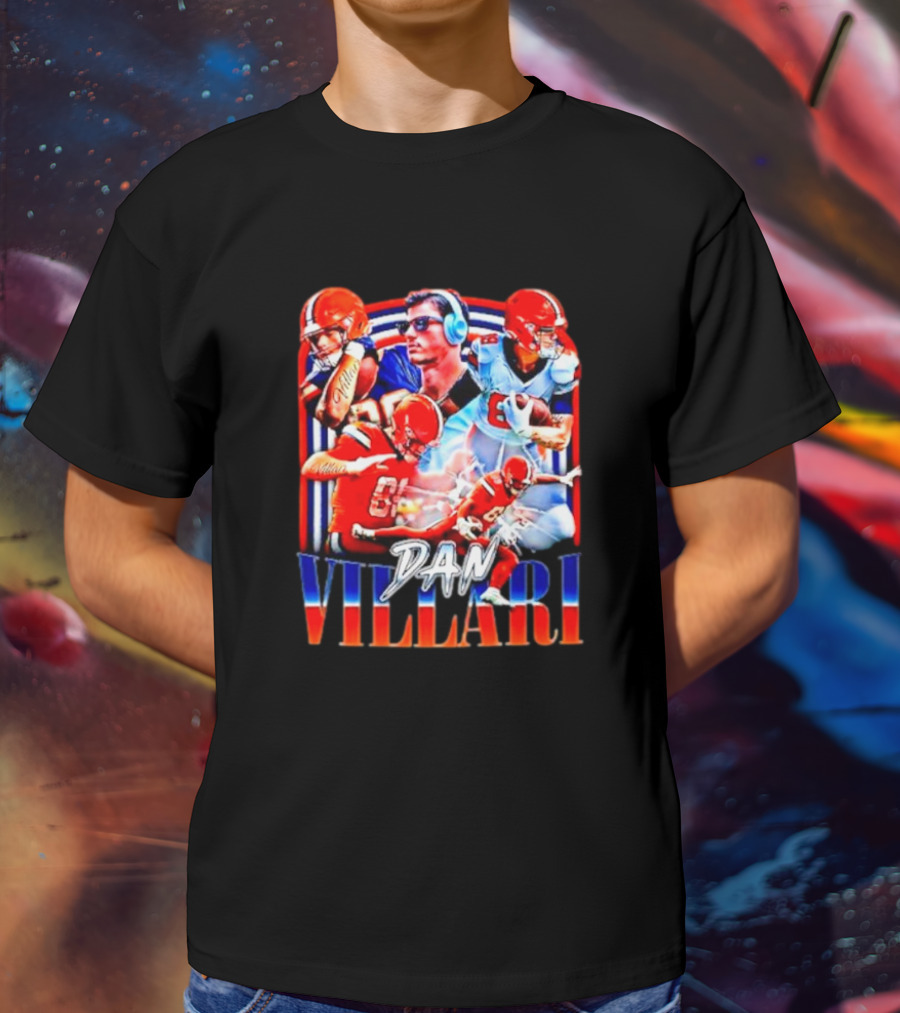 Syracuse University Dan Villari Football Action Collage T-Shirt