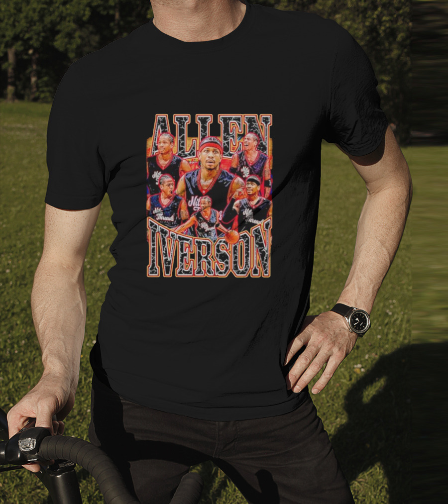 Allen Iverson Philadelphia 76ers Legend Iconic Basketball T-Shirt