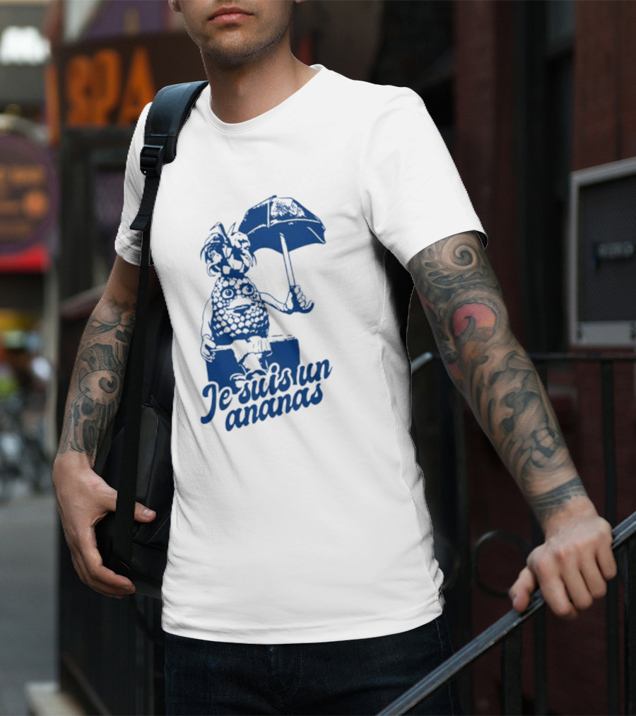 Je Suis Un Ananas Avec Parapluie Et Personnage Humoristique T-Shirt