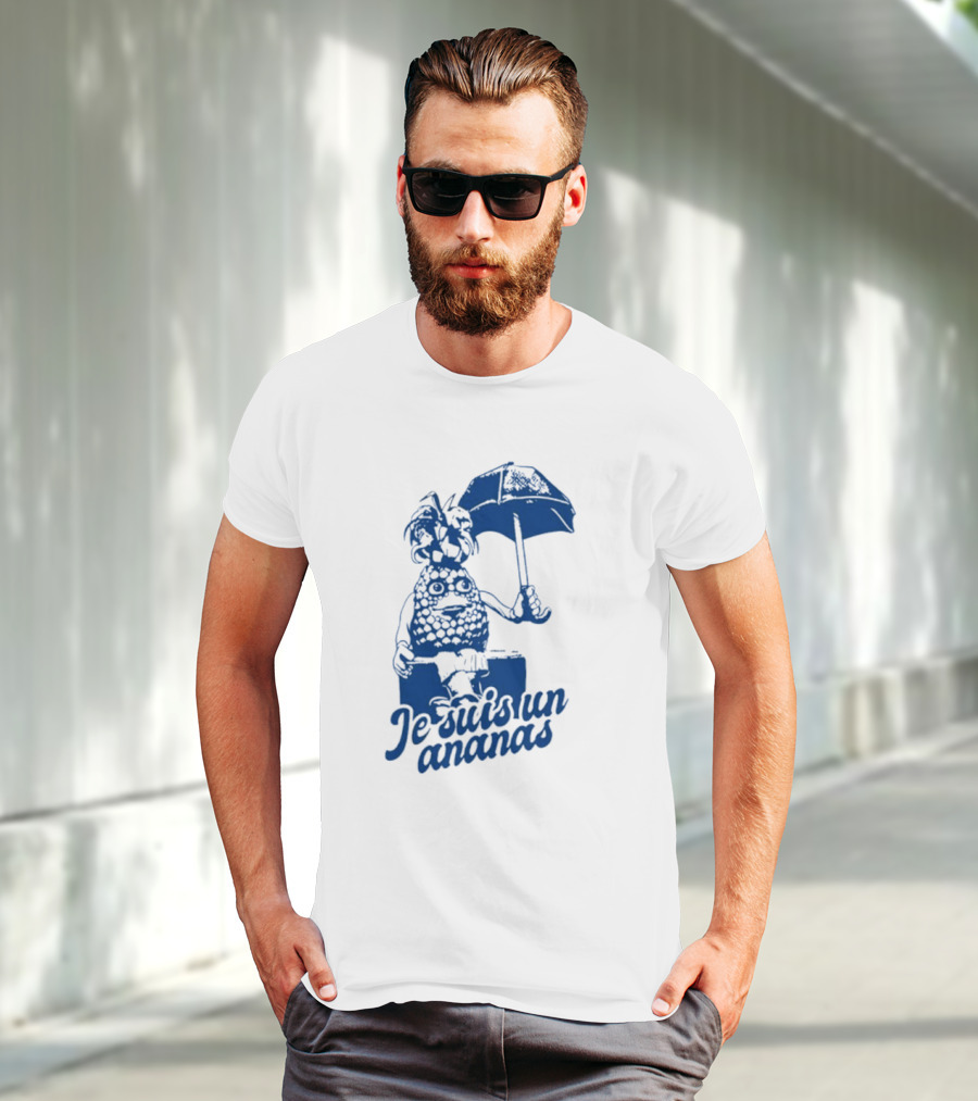 Je Suis Un Ananas Avec Parapluie Et Personnage Humoristique T-Shirt