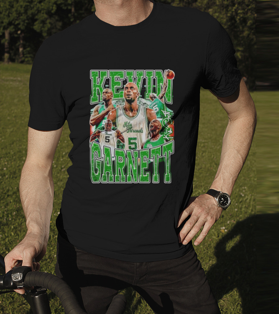 Kevin Garnett Boston Celtics Nila Threads Basketball Legend T-Shirt