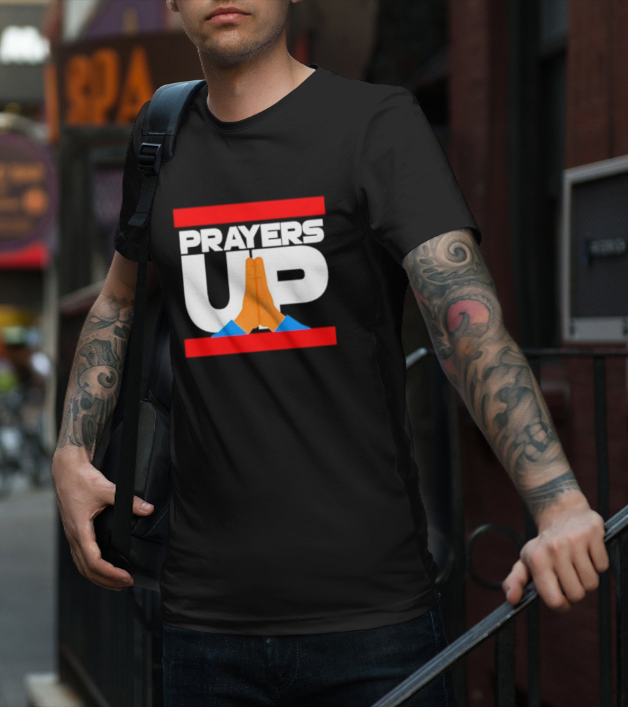 Prayers Up Hands Together T-Shirt
