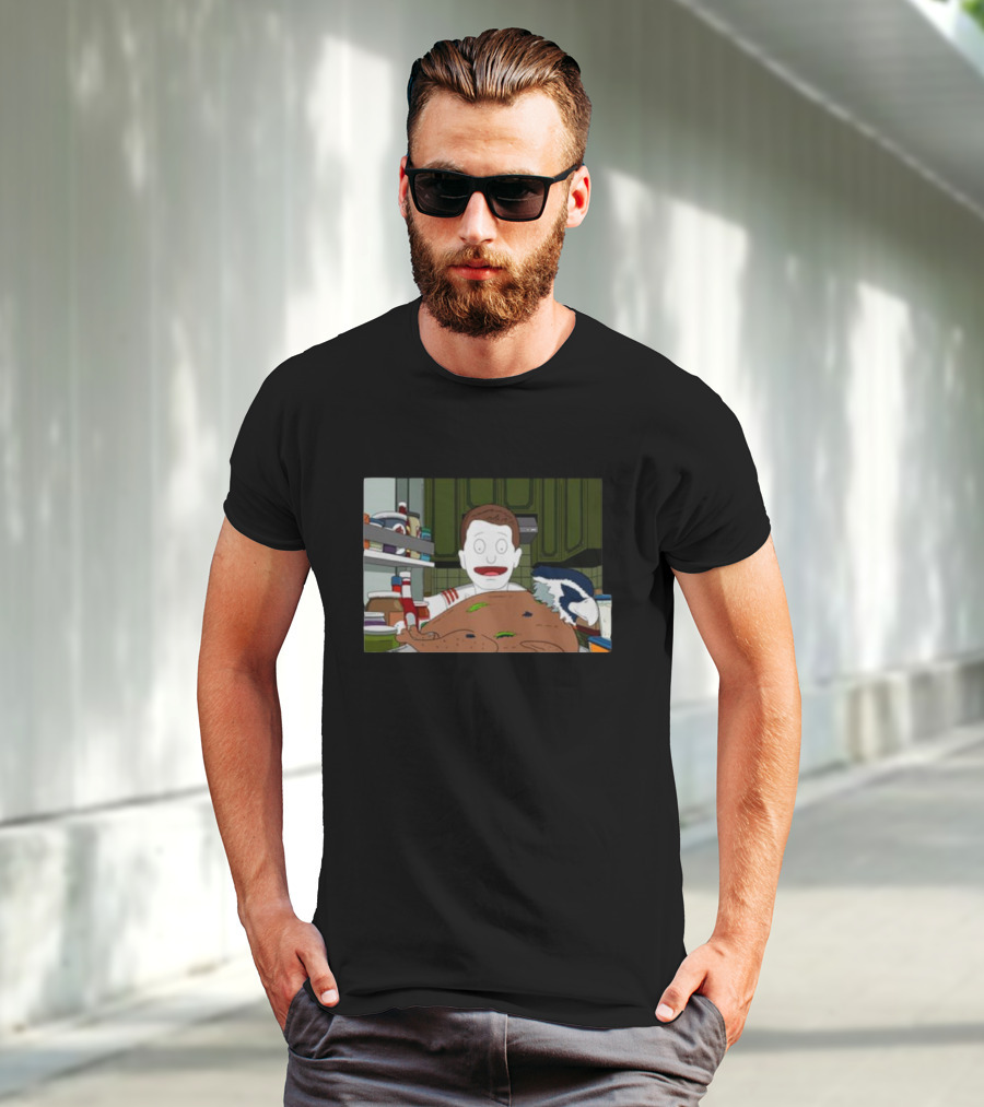 Thanksgiving Seahawk San Francisco 49ers Turkey Cartoon T-Shirt