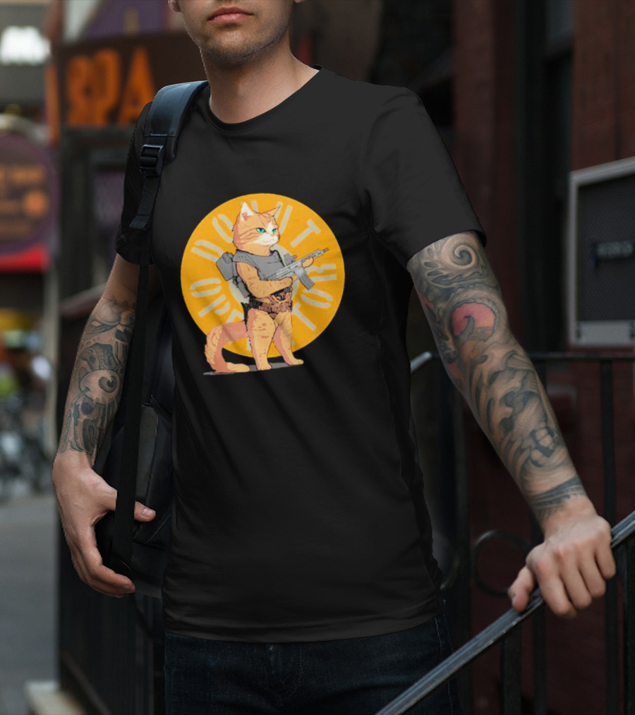 Revenge Of Squirt Cat Armed With Justice Against Dog Domination T-Shirt