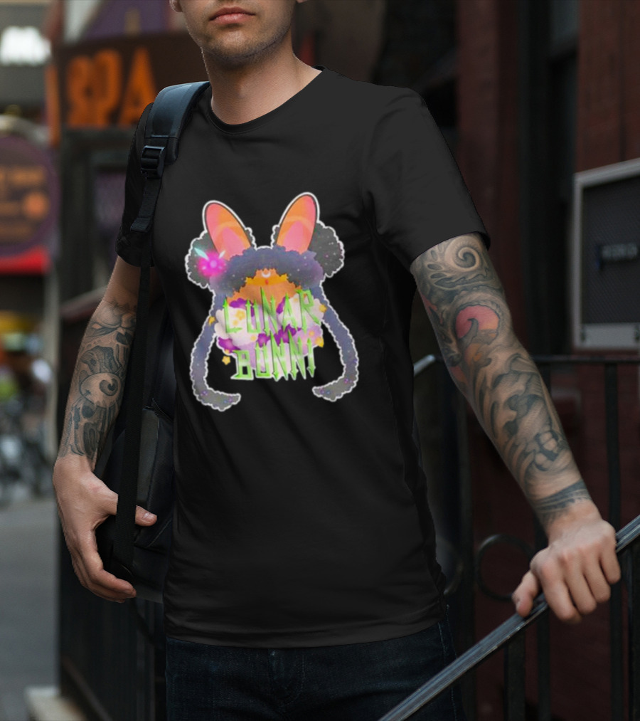 Gang Lunar Bunnii Psychedelic Neon Ears And Fur T-Shirt