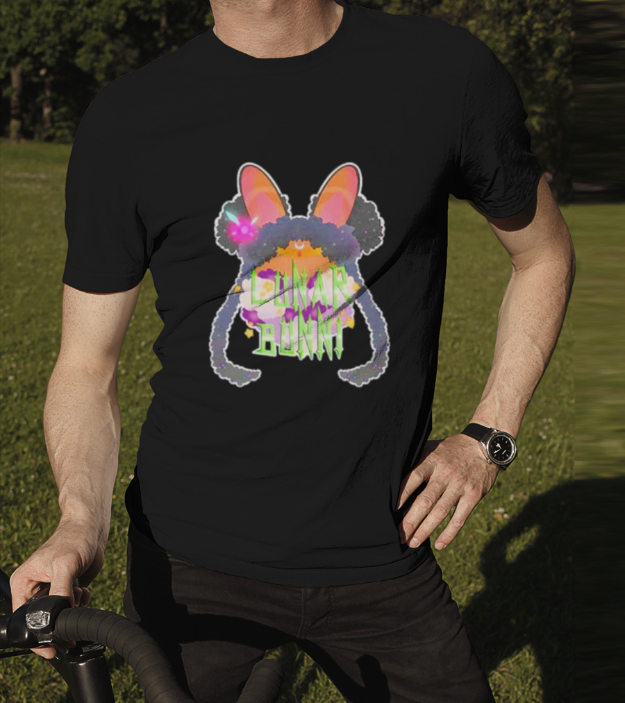 Gang Lunar Bunnii Psychedelic Neon Ears And Fur T-Shirt