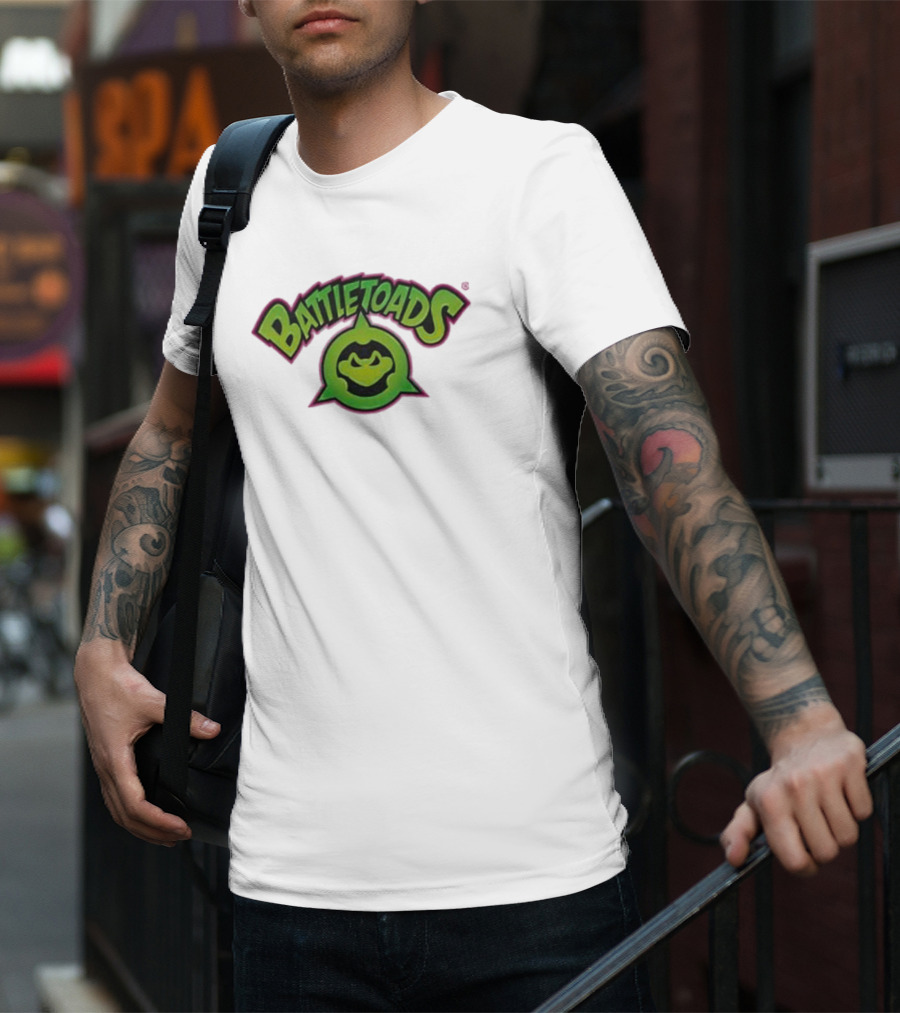 Battletoads Green Logo Frog Emblem T-Shirt