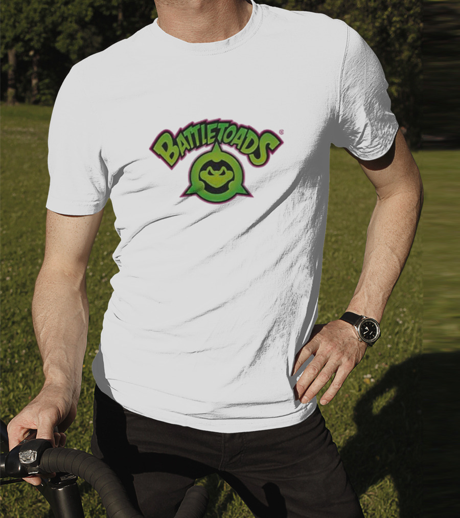 Battletoads Green Logo Frog Emblem T-Shirt