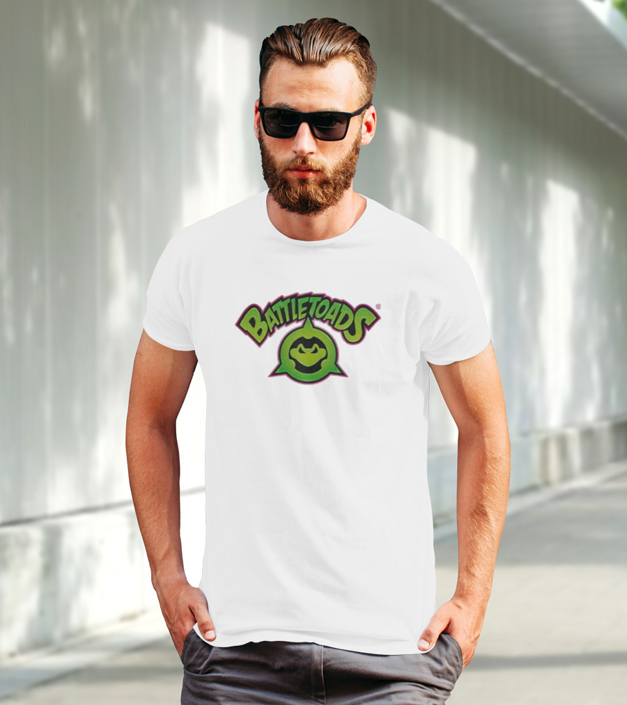 Battletoads Green Logo Frog Emblem T-Shirt