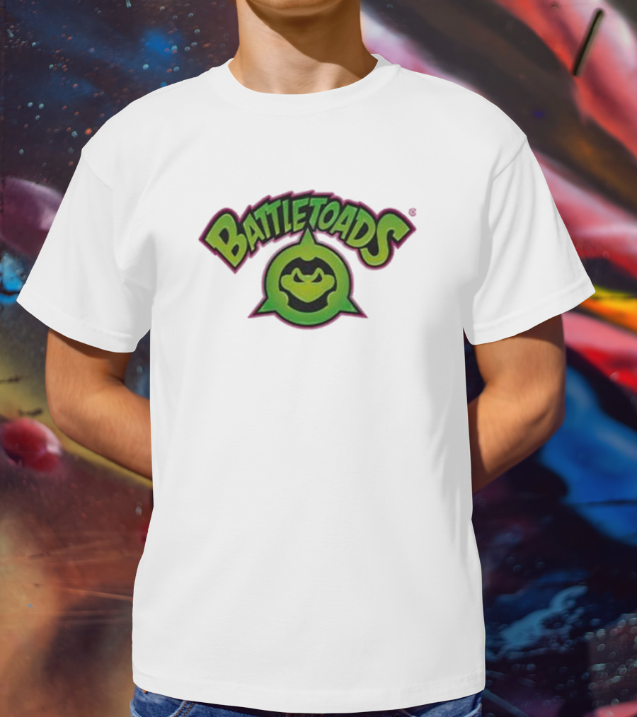Battletoads Green Logo Frog Emblem T-Shirt