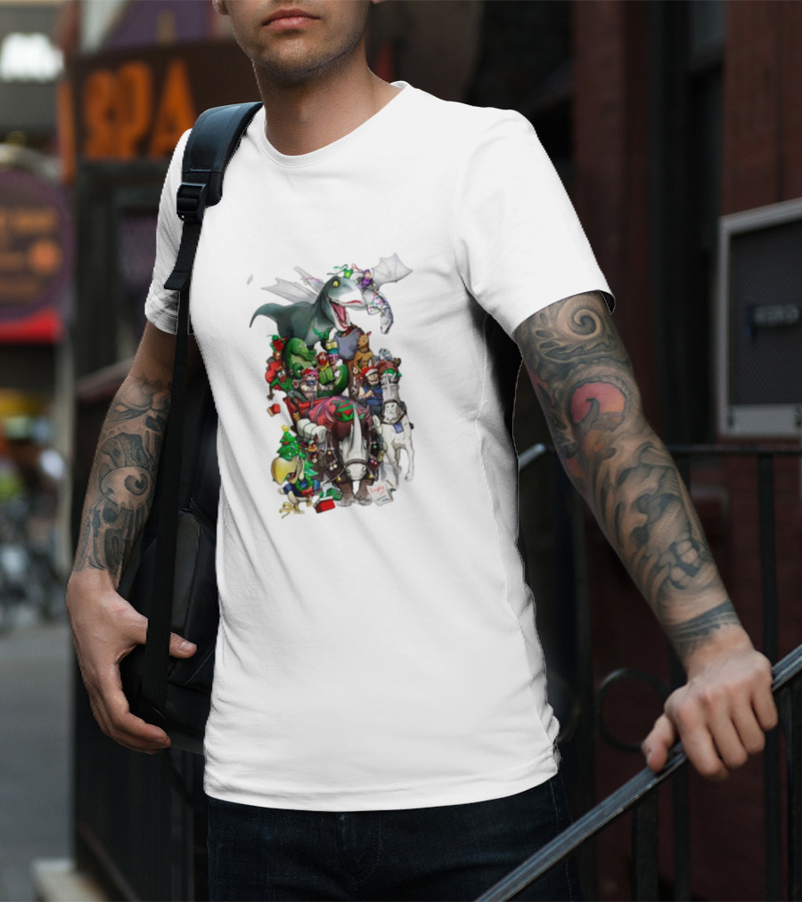 A Very Neebs Christmas Adventurous Dragon Holiday T-Shirt