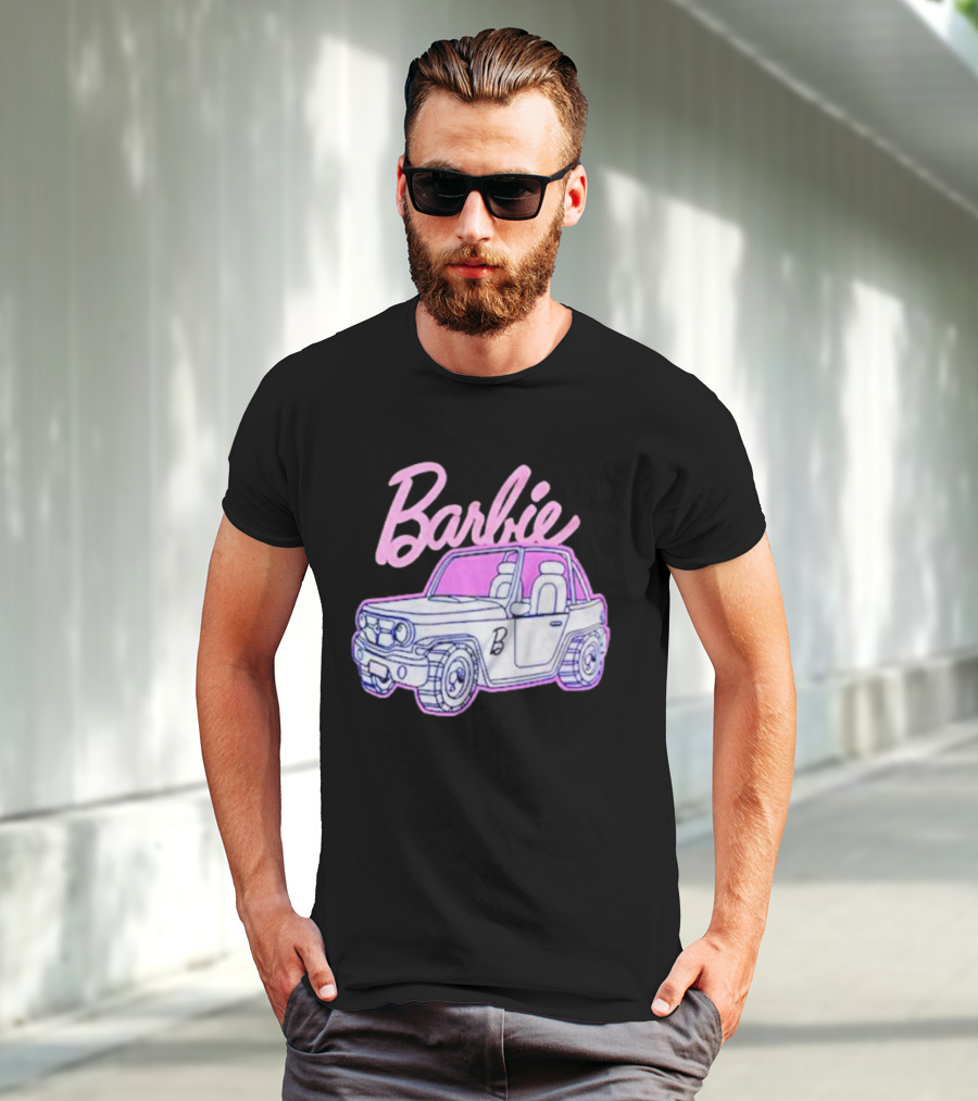 Barbie Beach Cruiser Car With Pink And White T-Shirt