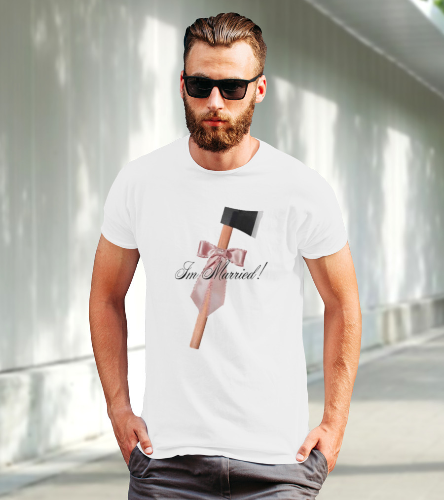 I'm Married Hack Axe With Bow And Tie T-Shirt