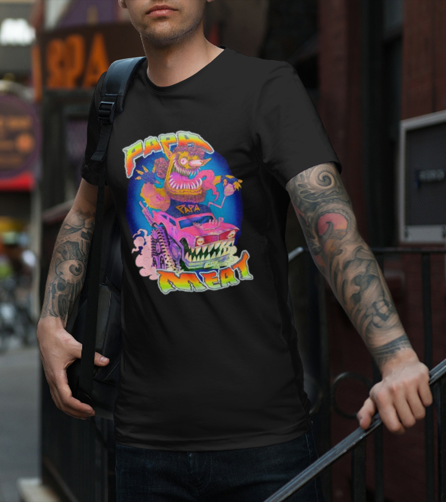 Papa Meat Wild Drive Monster Car Fantasy T-Shirt