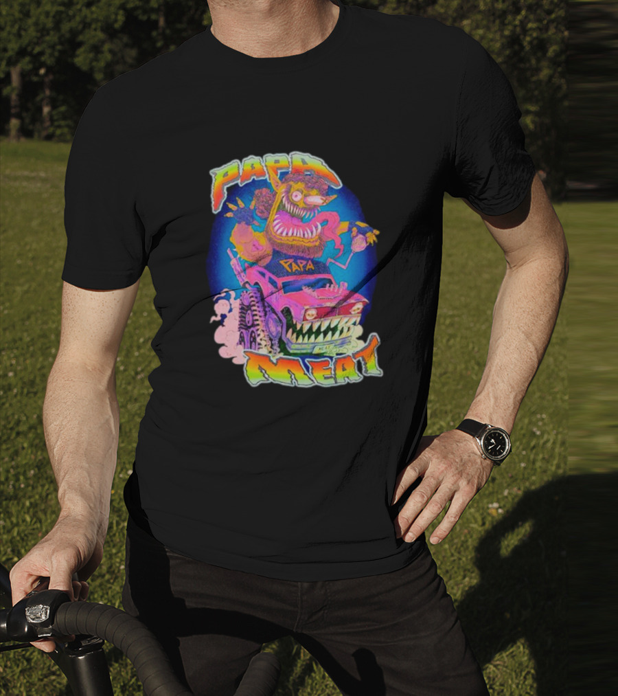 Papa Meat Wild Drive Monster Car Fantasy T-Shirt