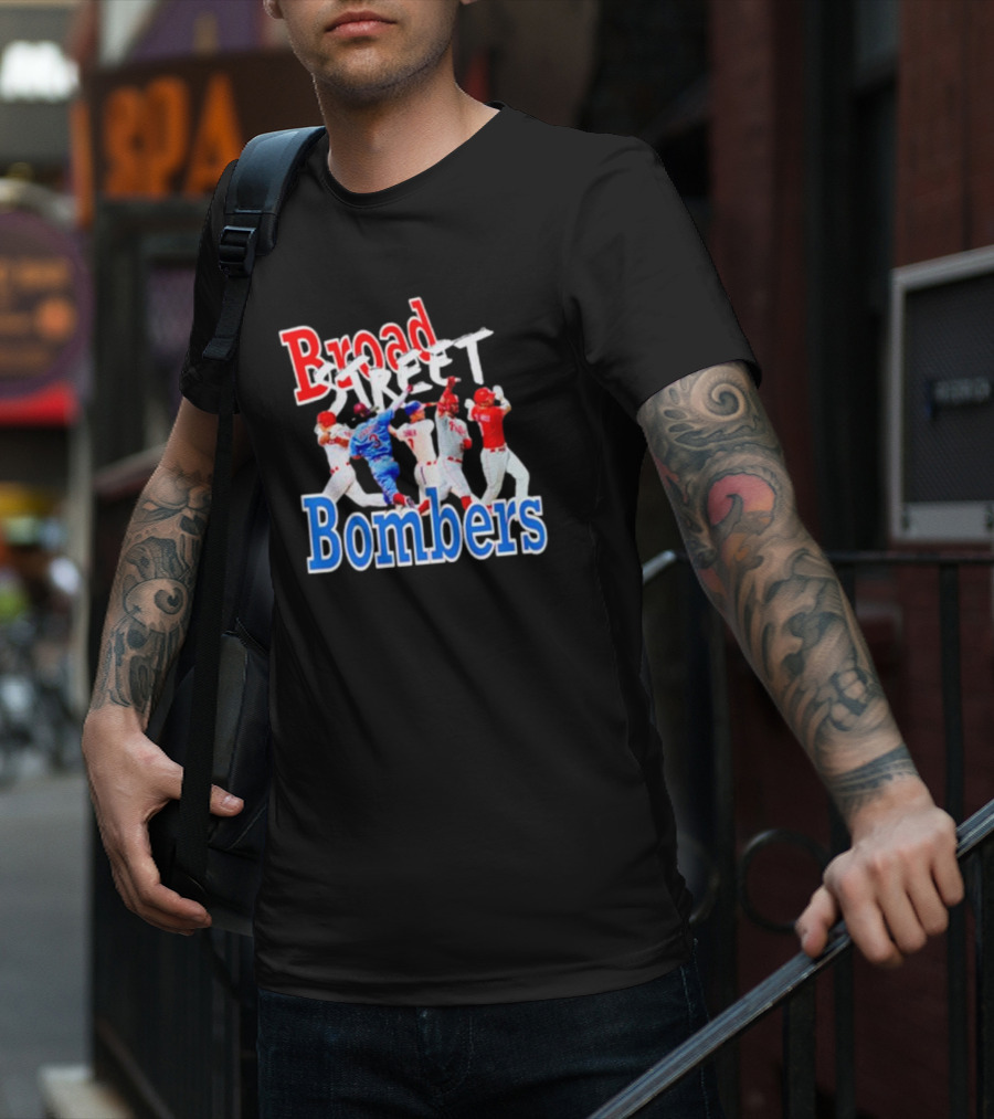 Philadelphia Phillies Broad Street Bombers Baseball Players T-Shirt