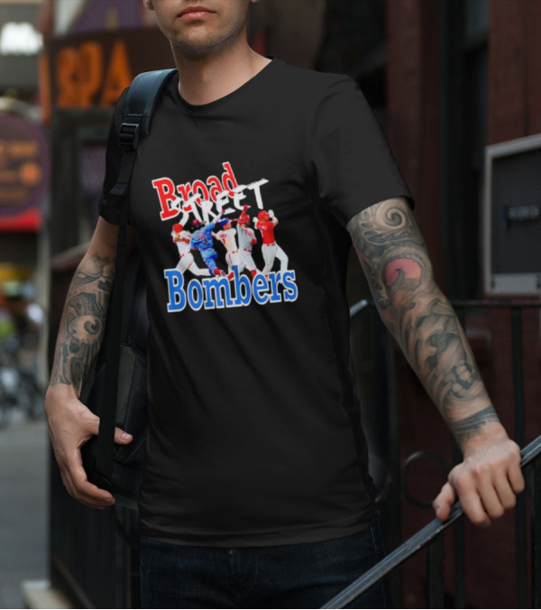 Philadelphia Phillies Broad Street Bombers Baseball Players T-Shirt