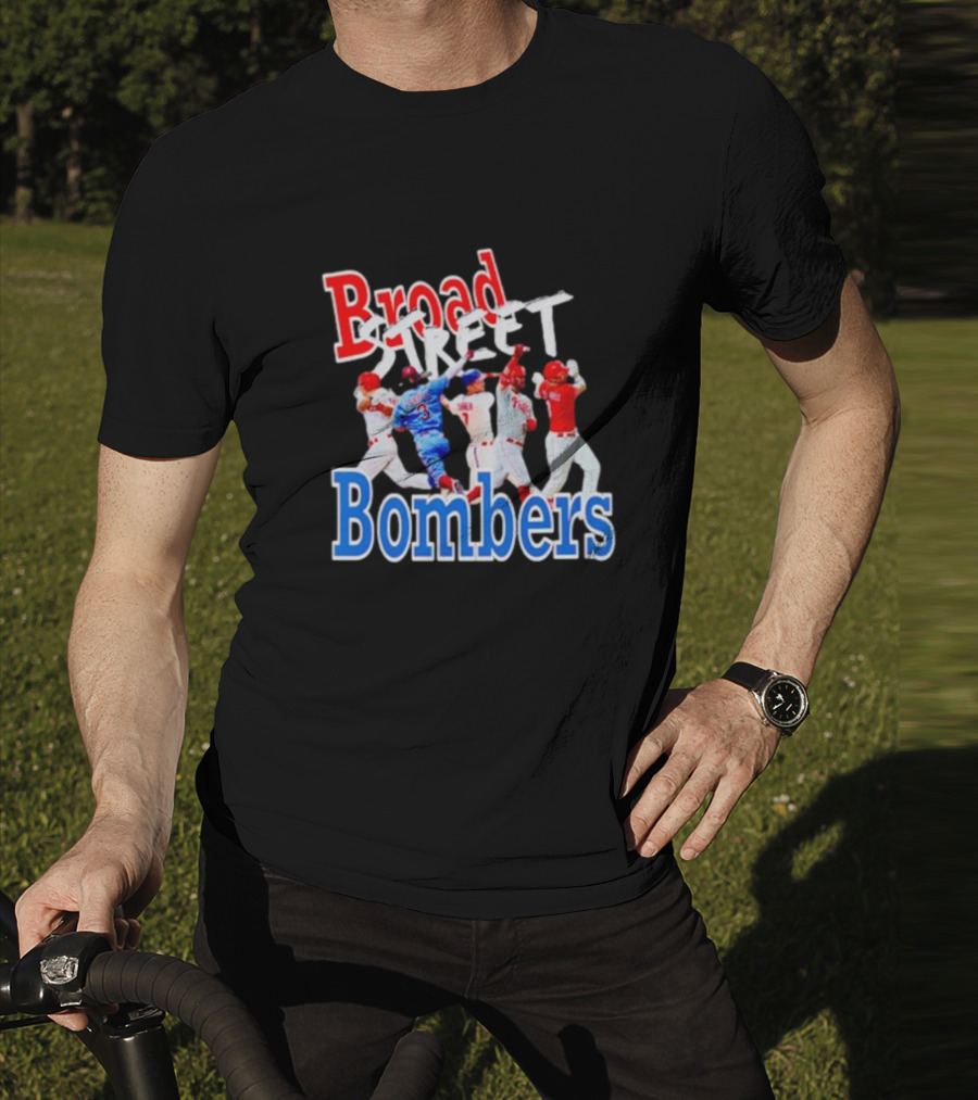 Philadelphia Phillies Broad Street Bombers Baseball Players T-Shirt