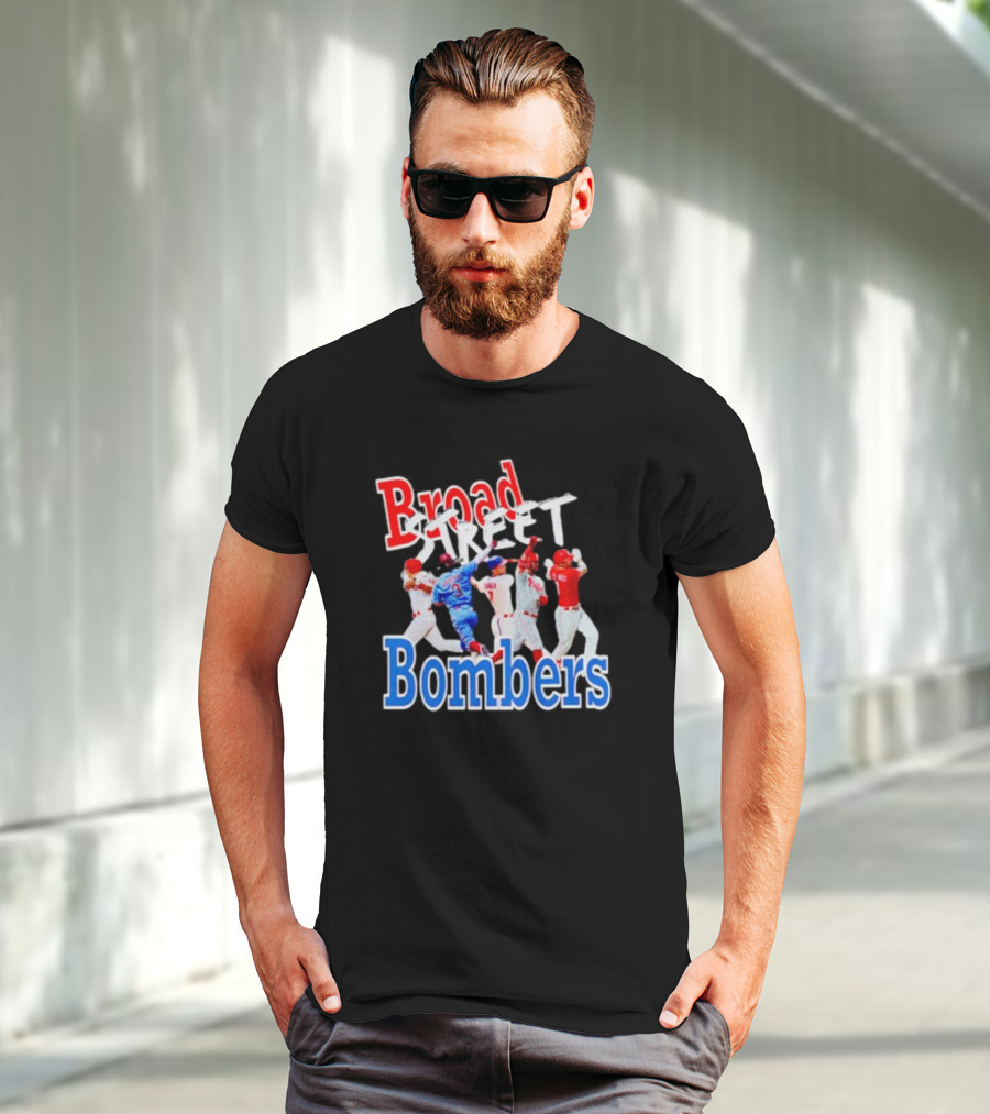 Philadelphia Phillies Broad Street Bombers Baseball Players T-Shirt