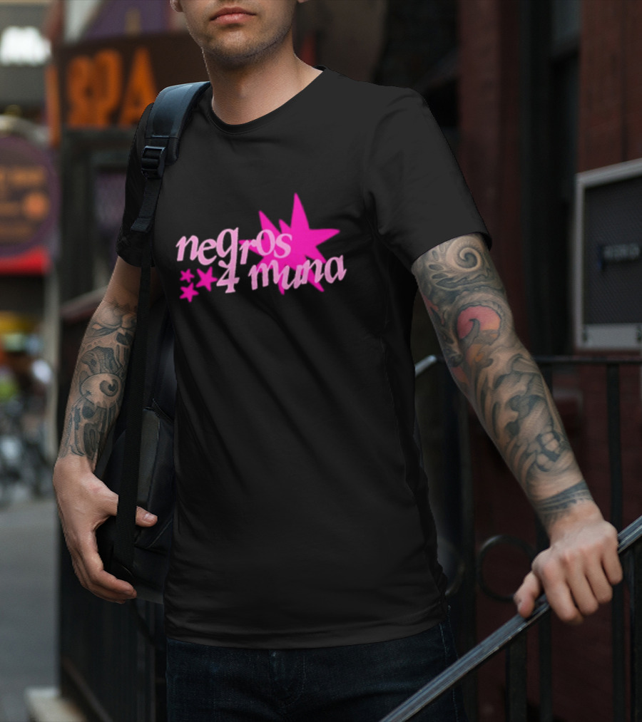 Negros 4 Muna Pink Stars T-Shirt