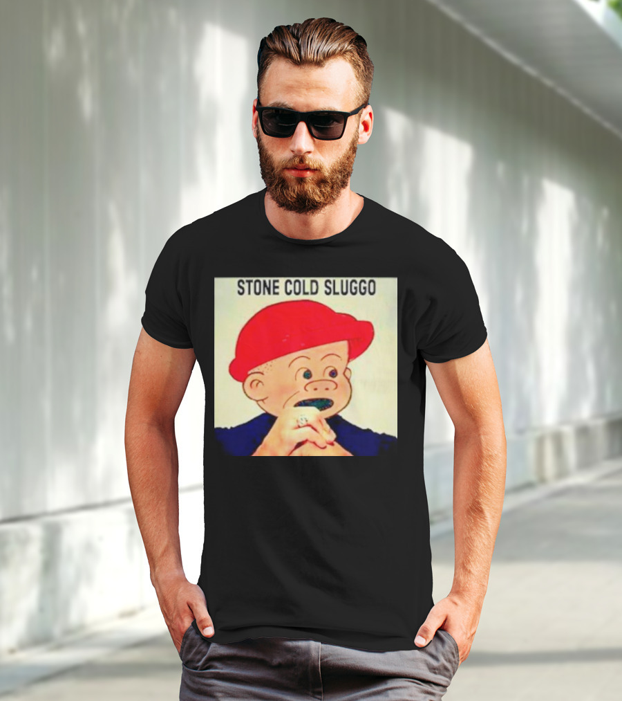 STONE COLD SLUGGO RED HAT CHARACTER HAND GESTURE T-Shirt