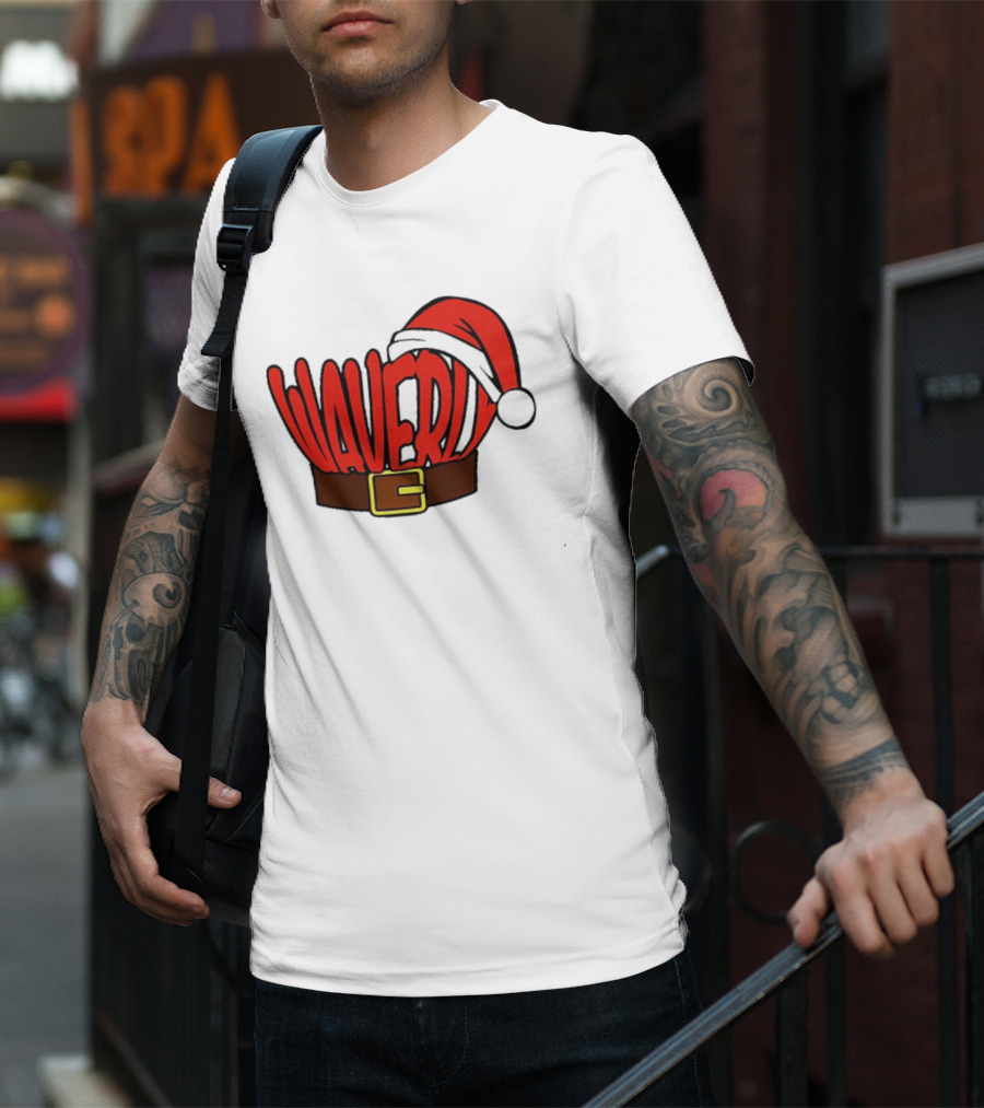 Waverly Christmas Santa Hat With Belt T-Shirt